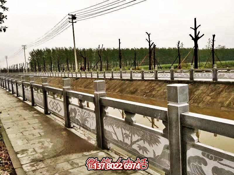 美化城市河道，完美防護(hù)欄桿，大理石裝飾