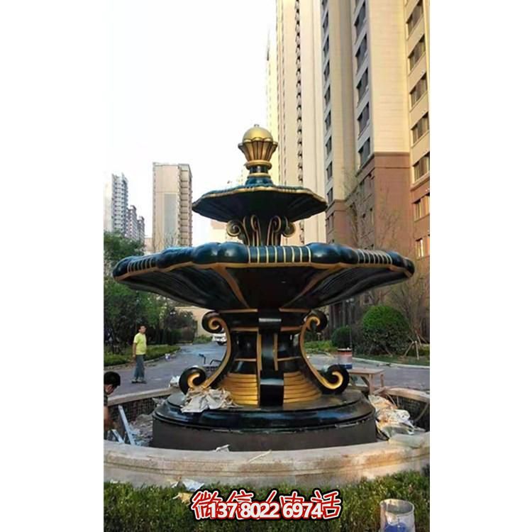 歐式風(fēng)格石雕大型噴泉雕塑，點(diǎn)綴別墅小區(qū)