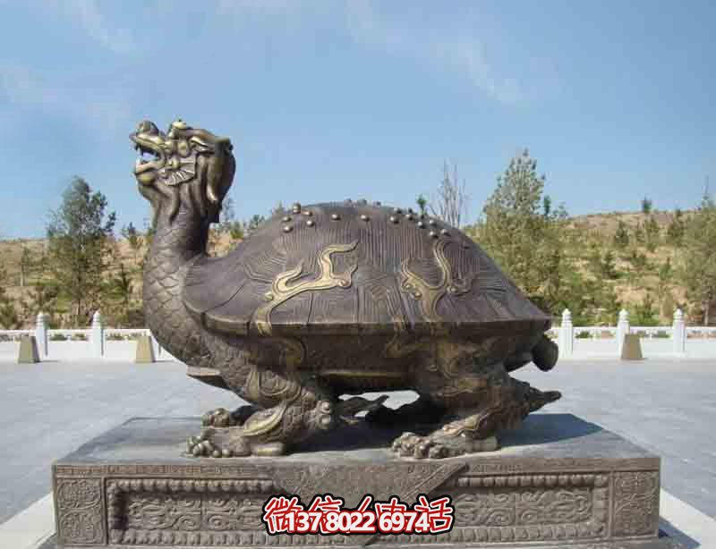 玻璃鋼龍龜?shù)袼?，點(diǎn)綴公園里的創(chuàng)意行走