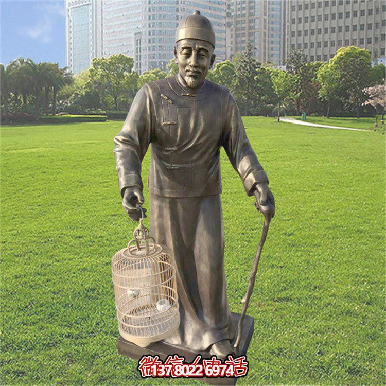 仿古風(fēng)格玻璃鋼雕像，為公園提供優(yōu)雅的民俗裝飾