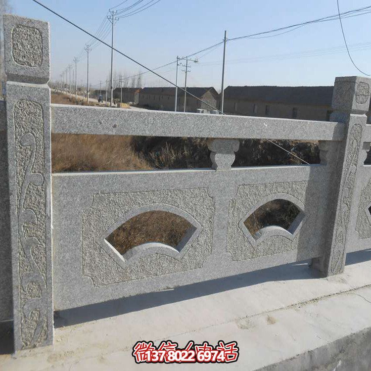 精美大理石護(hù)欄雕塑，讓戶外河道更加美觀