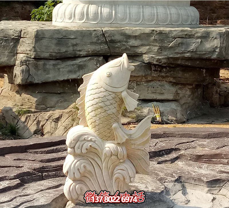 漢白玉石雕塑，點綴公園景觀，增添創(chuàng)意噴水裝置