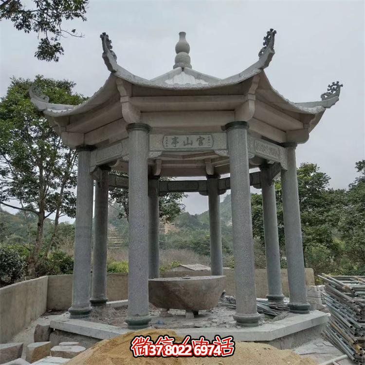 大理石雕刻中式?jīng)鐾?，美化景區(qū)園林戶(hù)外環(huán)境