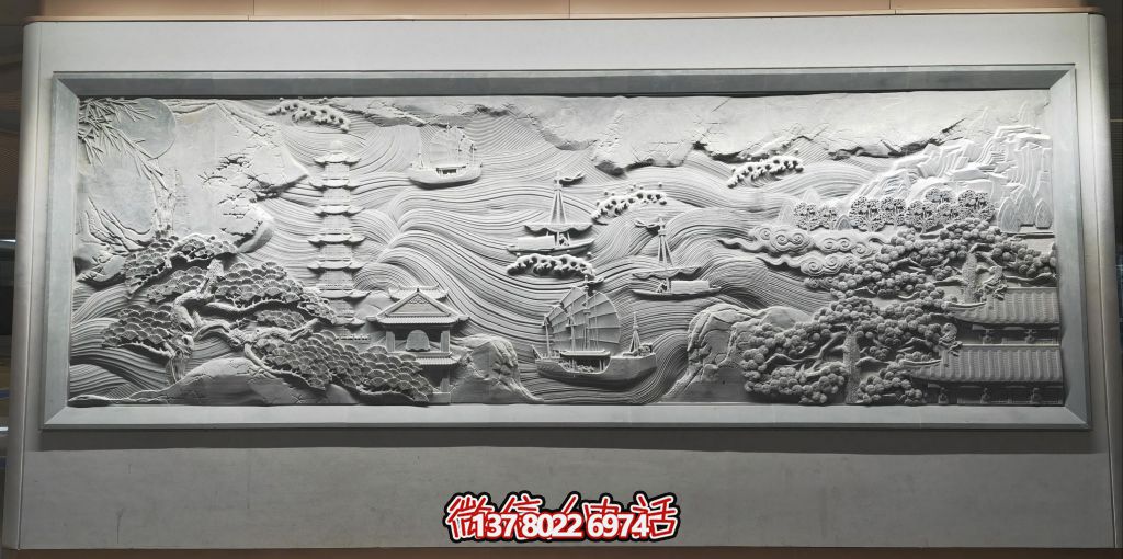 古韻山海景，帆影塔光共逸興